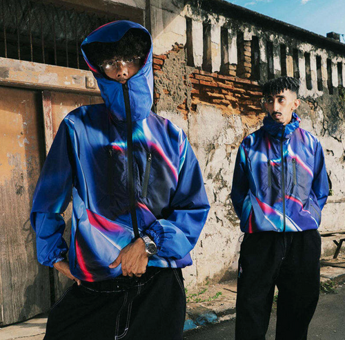 Gradient Zip-Up Jacket