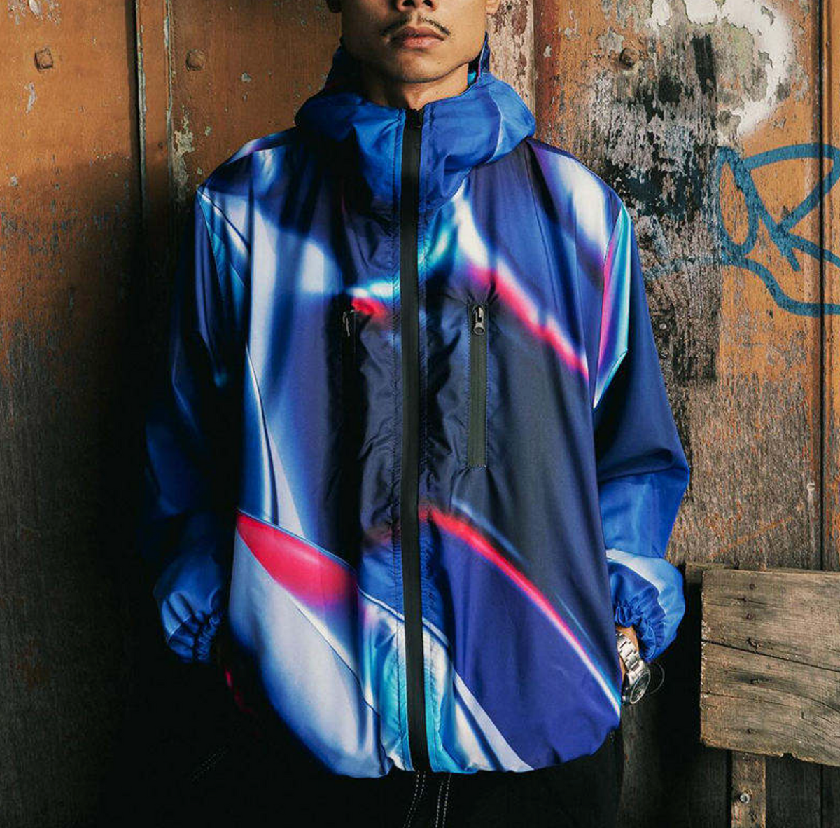 Gradient Zip-Up Jacket