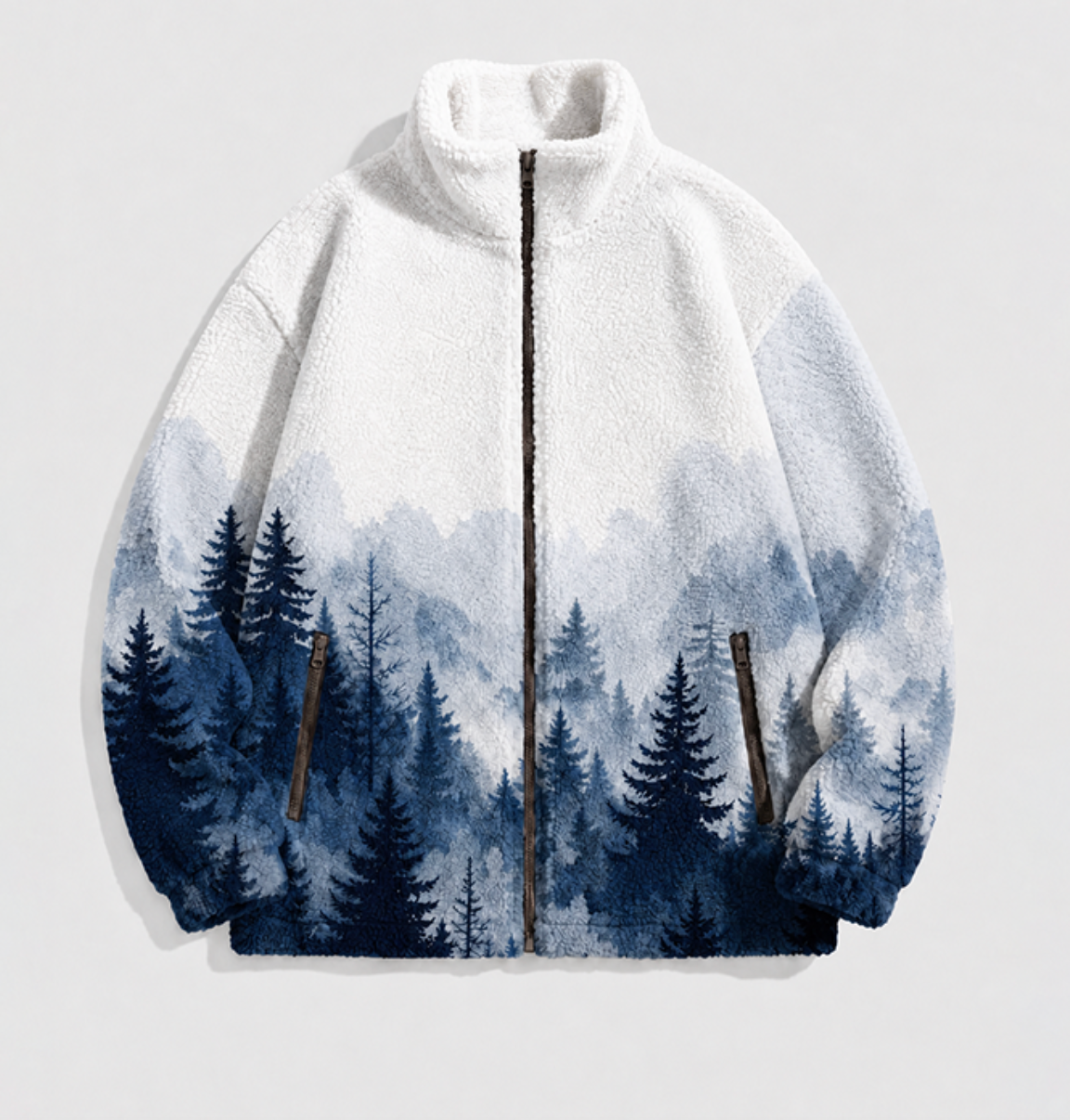 Printed Polar Fleece Jacket