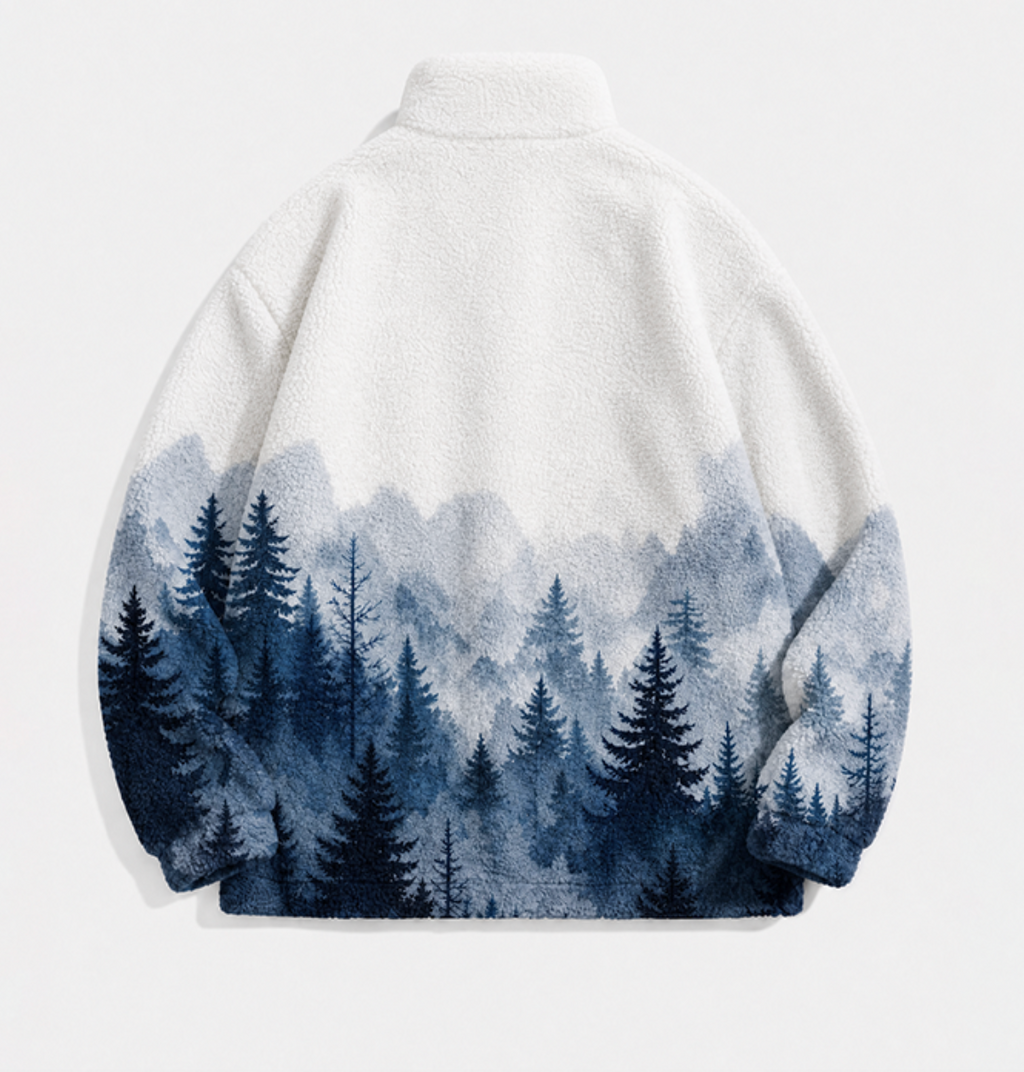 Printed Polar Fleece Jacket