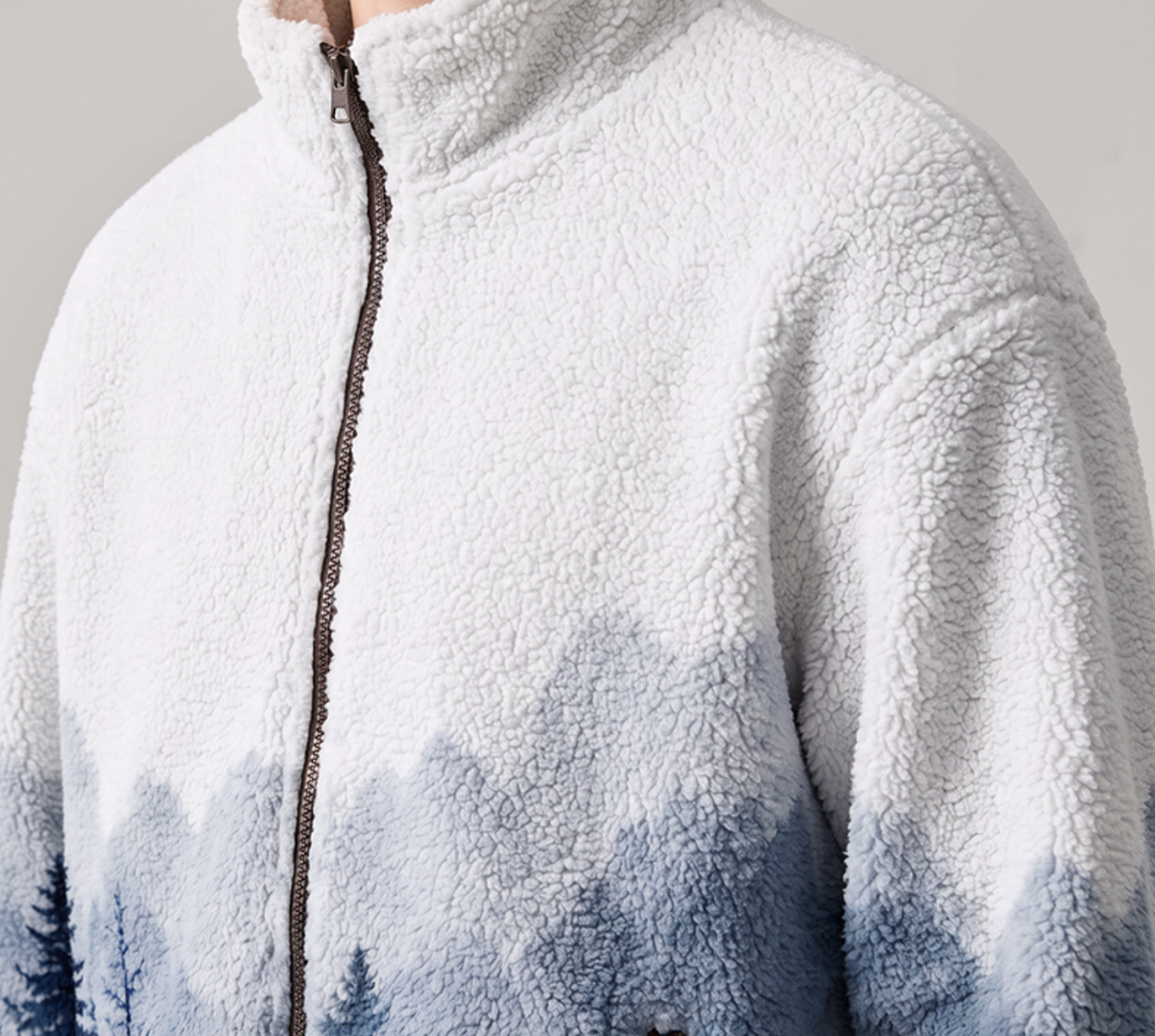 Printed Polar Fleece Jacket